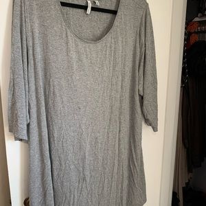 Grey Tunic 3/4 inch sleeve